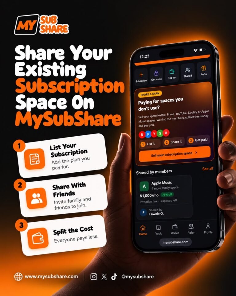 Introducing Share & Earn: Turn Your Unused Subscription Spaces Into Earnings With MySubShare